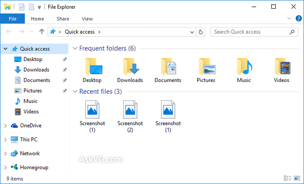 How to Disable Default "Quick Access" aka "Home View" in Windows 10 File Explorer? – AskVG