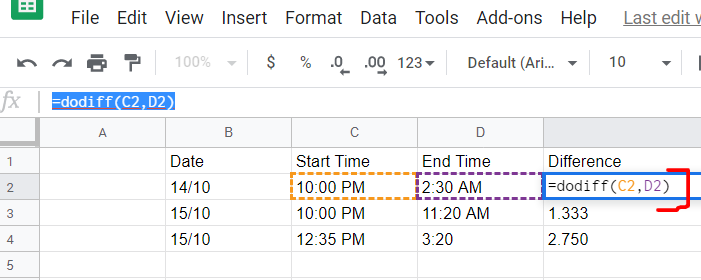 google date calculator